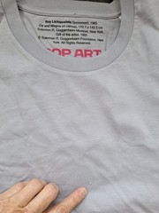 NEW ~ ROY LICHTENSTEIN Guggenheim Grrrrrrrrrrr!! Pop Art Size M