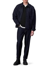 RAG & BONE Men’s Long Sleeve Classic Flame Henley T-Shirt, Jet Black, Size XL