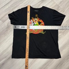 Looney Tunes Thats All Folks Graphic T-Shirt Mens XL Black Bugs Bunny Taz Daffy