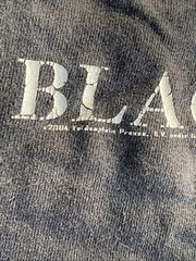 ACDC Back In Black 2004 T-shirt Distressed Faded And Holes Y2K Men’s Large