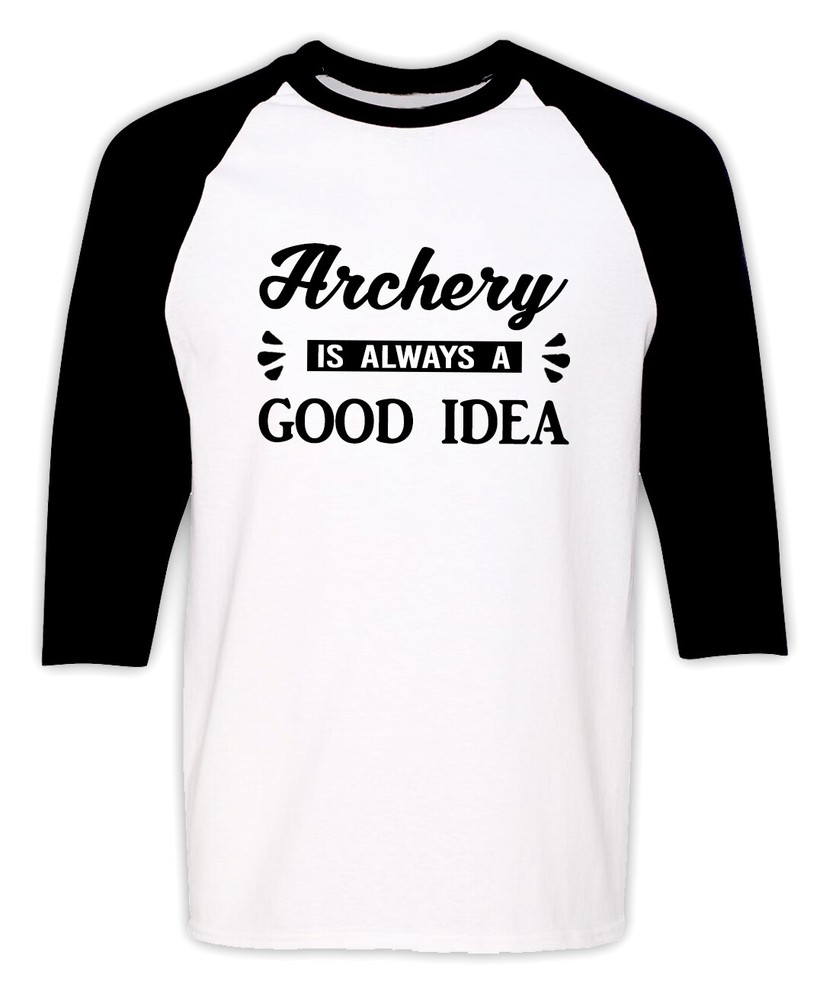 Funny Archery shirt Bow Hunting Lover Raglan Sleeves Tee Archery Lover Gifts