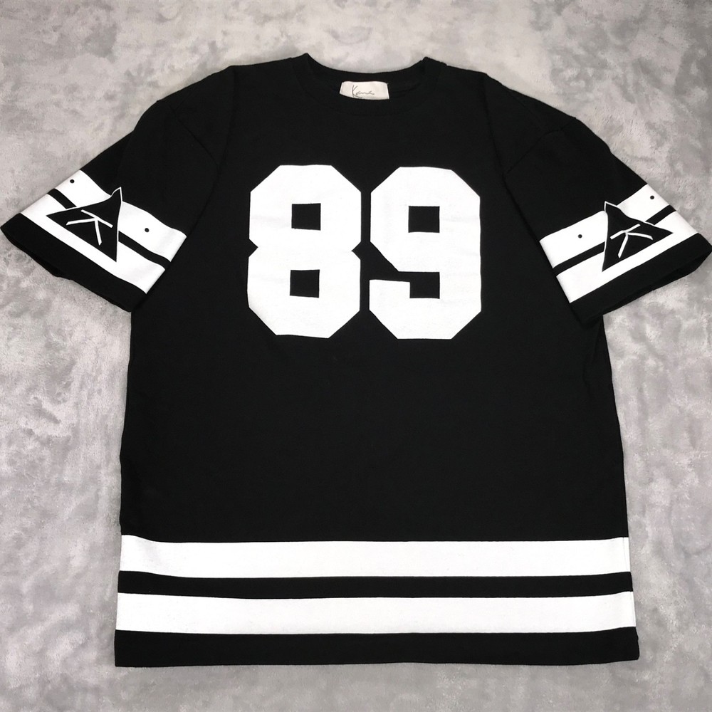 Vintage 1989 Karl Kani Made in USA (L) Jersey Urban Streetwear Hip Hop DJ