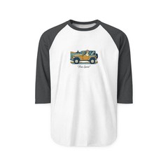 Free Spirit Duck Driving Jeep by the Beach Raglan Shirt
