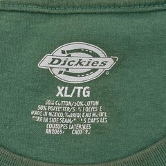 Pocket Dickies T-Shirt – XL Green Cotton Blend