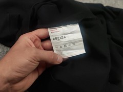 AELIZA studio Design unique collection Oversized Logo Black Shirt
