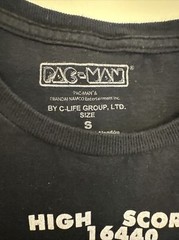 Pac-Man by C-Life Group Graphic T-shirt Black Unisex Sz Small