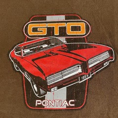 Vintage Pontiac GTO Brown Top Heavy Graphic T-Shirt Alstyle Apparel Size Large