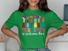 Everyone Is Welcome Here T-Shirt – Inclusive Pride Equality Kindness Tee
