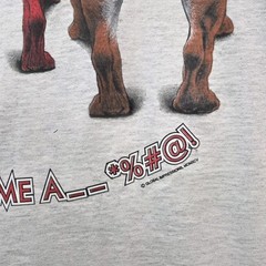 Vintage Size L 1990s Bulldog Be The Lead Dog T Shirt Lead Dog Concepts Tultex