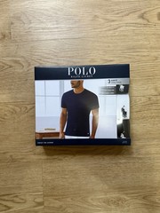 Polo Ralph Lauren 3 Pack Slim Fit Cotton Crew Neck T-Shirts XL White Black BlueN