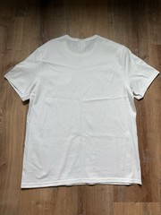 Champion Mens T-Shirt Large White Big Patch Logo Embroidery Sports Retro