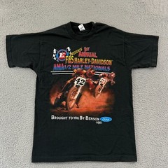 Vintage Eldora Speedway T-Shirt Mens L AMA Harley Davidson 90s Motorcycle Biker