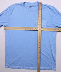 johnnie-O Long Sleeve Pocket Tee Men’s M Sky Blue Cotton Modal Blend