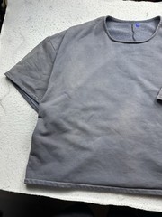 Men’s YZY Gap Yoke Faded Shirt 3XL Cotton Stone Grey Oversized