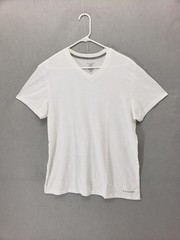Tahari Shirt Mens XL White V Neck Lightweight Basic Tee Short Sleeve Summer Top