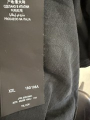 SAINT LAURENT Paris Tie Dye T-Shirt Tee Rive Gauche Archive Logo Black XXL $550