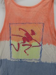 VTG Ocean Pacific Shirt Men Medium Orange OP Tank Top Artistic Surf Skate 80s *