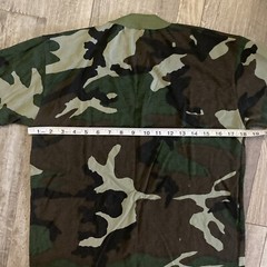 VINTAGE Ace Sportswear Camo T Shirt Short Sleeve Hunting Single Stitch Pocket L