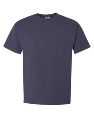 Hanes Mens Comfort Wash USA Cotton T-Shirt 2XL Anchor Slate Blue Gray Crew Neck
