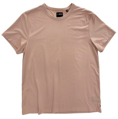 Cuts T-Shirt Pyca Pro Lightweight Jersey Knit Pink Straight Hem Men Large
