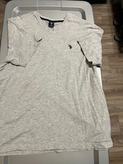 US Polo association Mens T-shirt Gray