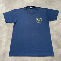 Vintage 80s Myrtle Beach Yacht Club Shirt Size M Single Stitch Sail Boat Ocean