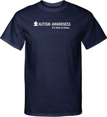 Buy Cool Shirts Autism Awareness Time to Listen Tall Shirt