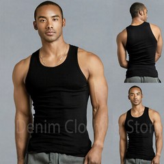 4XL-5XL Men’s A-Shirt 6 Pack Lot Tank Top Cotton Wife Beater Ribbed Undershirt