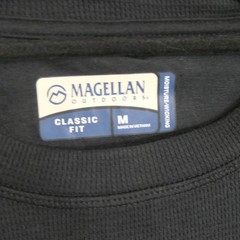 Magellan Outdoors Mens Thermal M Black Base Camp Gorpcore Hiking Camping Layers