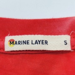 Marine Layer T-Shirt Men’s Small Red Tie Dye Cotton Modal Casual Sustainable