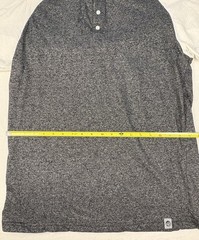 Free Planet Men’s L Gray with White Sleeve Military Style Decal T-Shirt Cotton