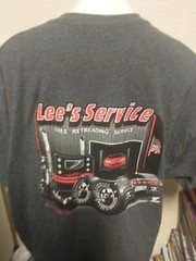 LEES TIRE SERVICE FRESNO REEDLEY CONVENTIONAL TRUCK T SHIRT GRAY 2XL