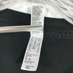 Mens 3X Black T-Shirt American Apparel Fall /Winter Scene Made in USA! Good Cond