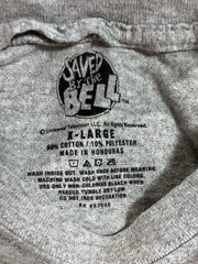 Saved By The Bell Vintage Style Tee – XL- Gray 80s 90s Nostalgia Xennial