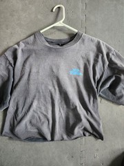 Vintage No Fear T Shirt Size Large Mens Low Waist Crop