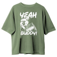 Yeah Buddy Olive Green T-Shirt 100% Cotton Slim Fit Gym Streetwear Casual Tee