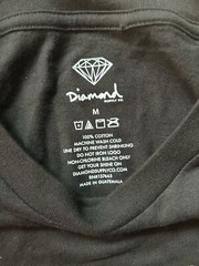 DIAMOND SUPPLY COMPANY BOX LOGO BLACK T-SHIRT LONG SLEEVES SIZE LARGE