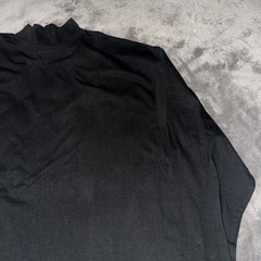 NWT Rawlings Mens Long Sleeve Shirt Black Sz Large New Baseball Softball Cotton