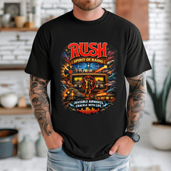 Rush Spirit of Radio T-Shirt Retro Rock Band Tour Tee