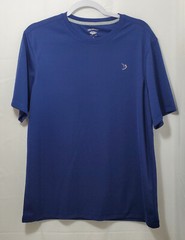 Reel Legends Shirt Mens S Short Sleeve Blue Polyester Fishing Outdoor Beach