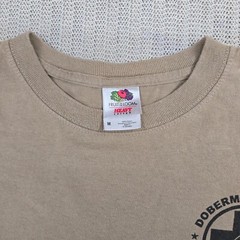 Doberman Rescue of North Texas Shirt Mens Medium Beige Long Sleeve Animal Rescue
