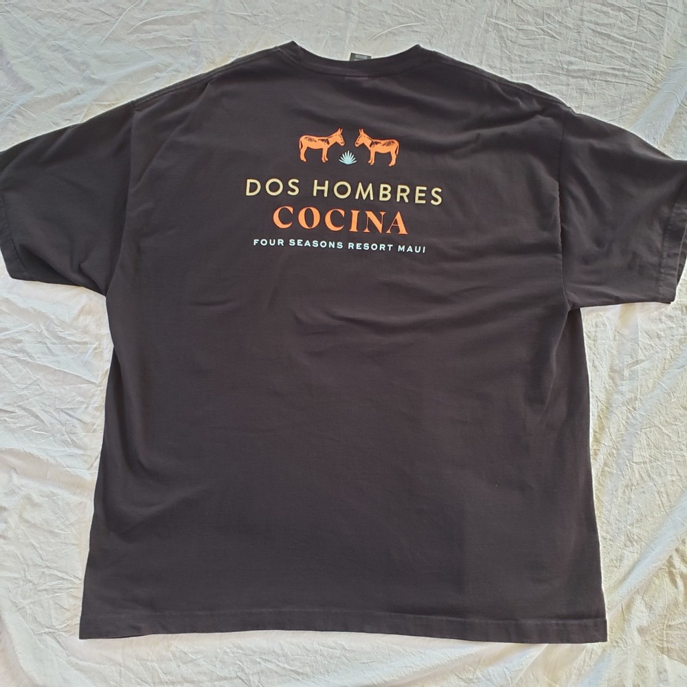 Hanes Beefy-T Men’s Size 2XL Heavyweight Cotton T-Shirt Dos Hombres Cocina