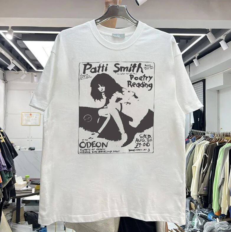 Patty Smiths t-shirt rock band short sleeve tee classic style QT2135