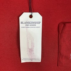 Blankenship Dry Goods Tshirt Men M Red Shark Jaws Elephant Pocketed Surf USA