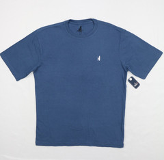 Johnnie-O Mens Graphic Tee JO Flag XX Wake Blue Size Small American Flag Cotton