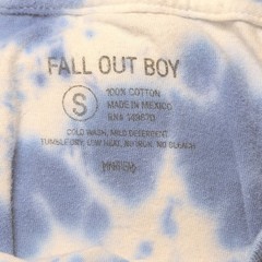 Fall Out Boy Shirt Unisex Small Tie Dye T-Shirt Mania Alternative Rock Band