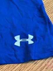 NEW UA Project Rock – Get To Work Blue Brahma Bull Under Armour T-Shirt Small