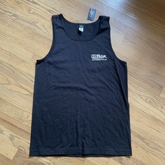 NWT Volcom Mag Tank Top Mens M Black Graphic Recommended For Life Skateboard Tee