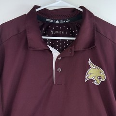 Adidas x Texas State Bobcats Football Men’s 2XL ClimaChill Coaches Polo Shirt