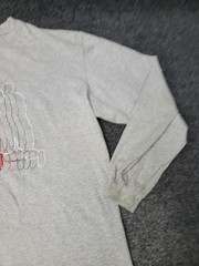 AND1 Shirt Mens Large Gray Long Sleeve Basketball Player Graphic Tee T-Shirt